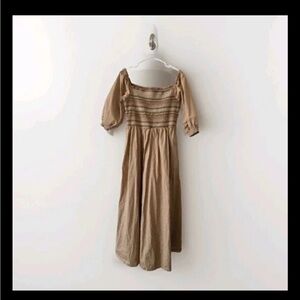 Milkmaid Bridgerton Dress Old Navy Tan Maxi Dress Large